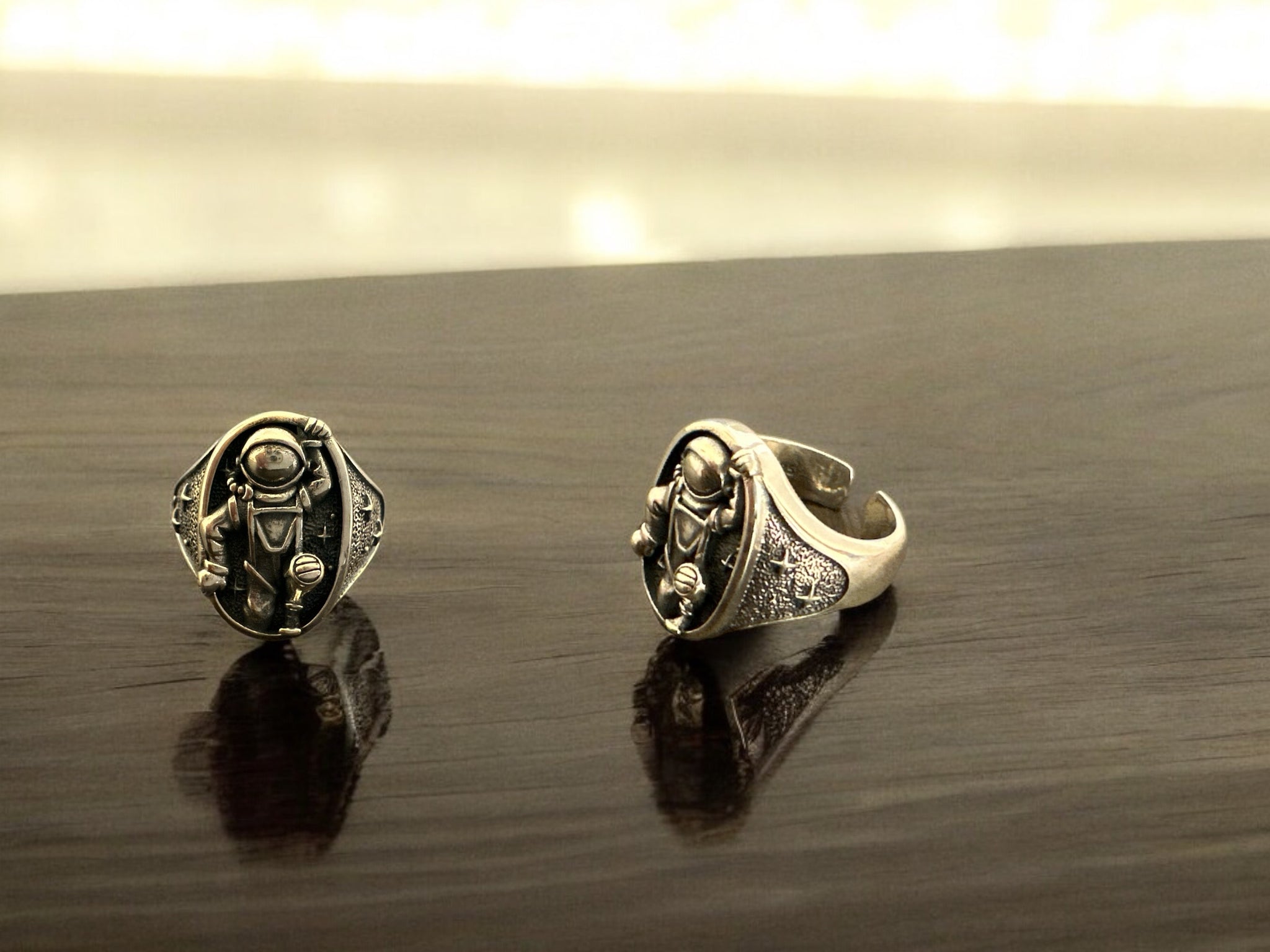 Precious finger ring 92.5 Silver Robot ring