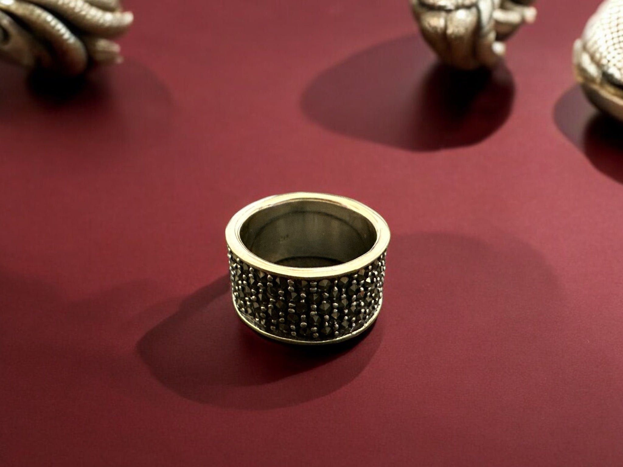 Precious finger ring 92.5 Silver Marker stone Ring