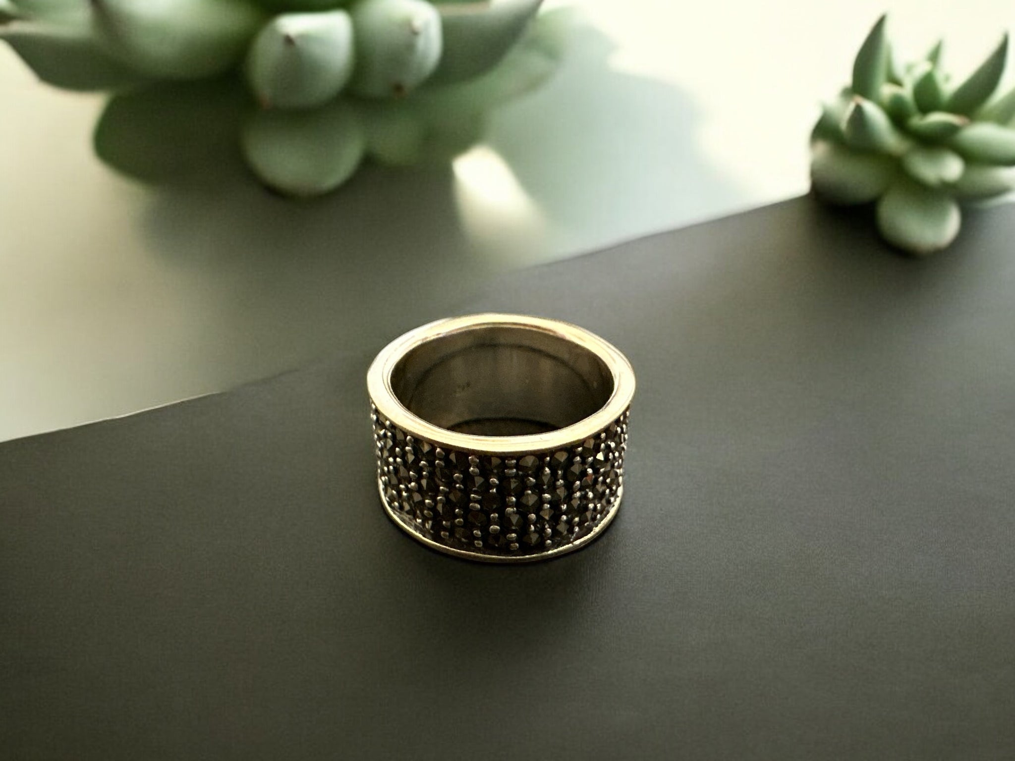 Precious finger ring 92.5 Silver Marker stone Ring