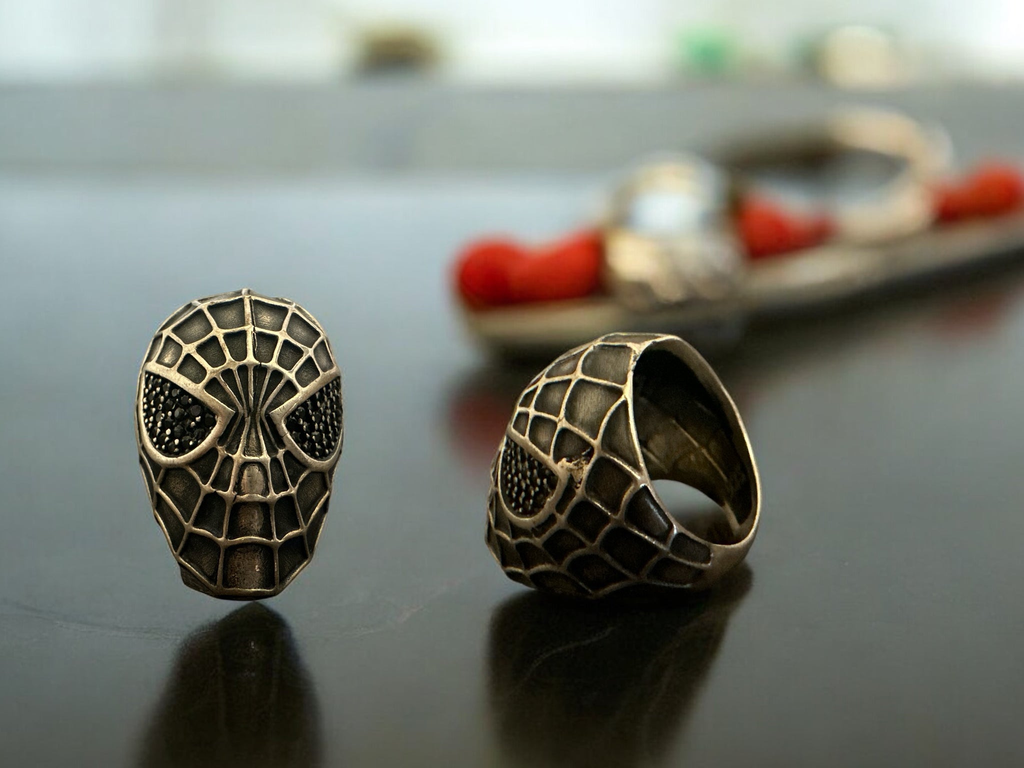 Precious finger ring 92.5 Silver Spiderman Ring