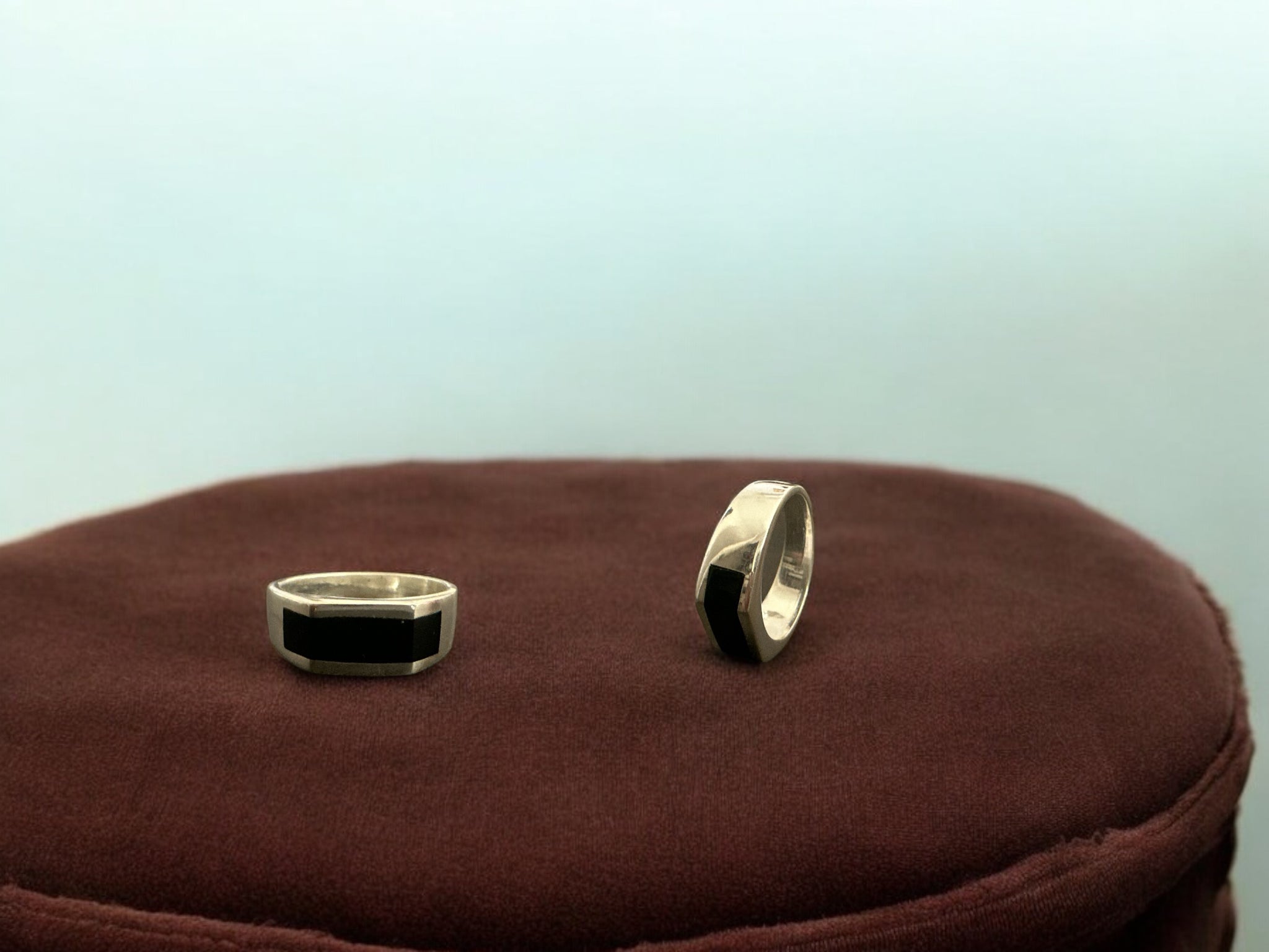Precious finger ring 92.5 Silver Black Digin Ring