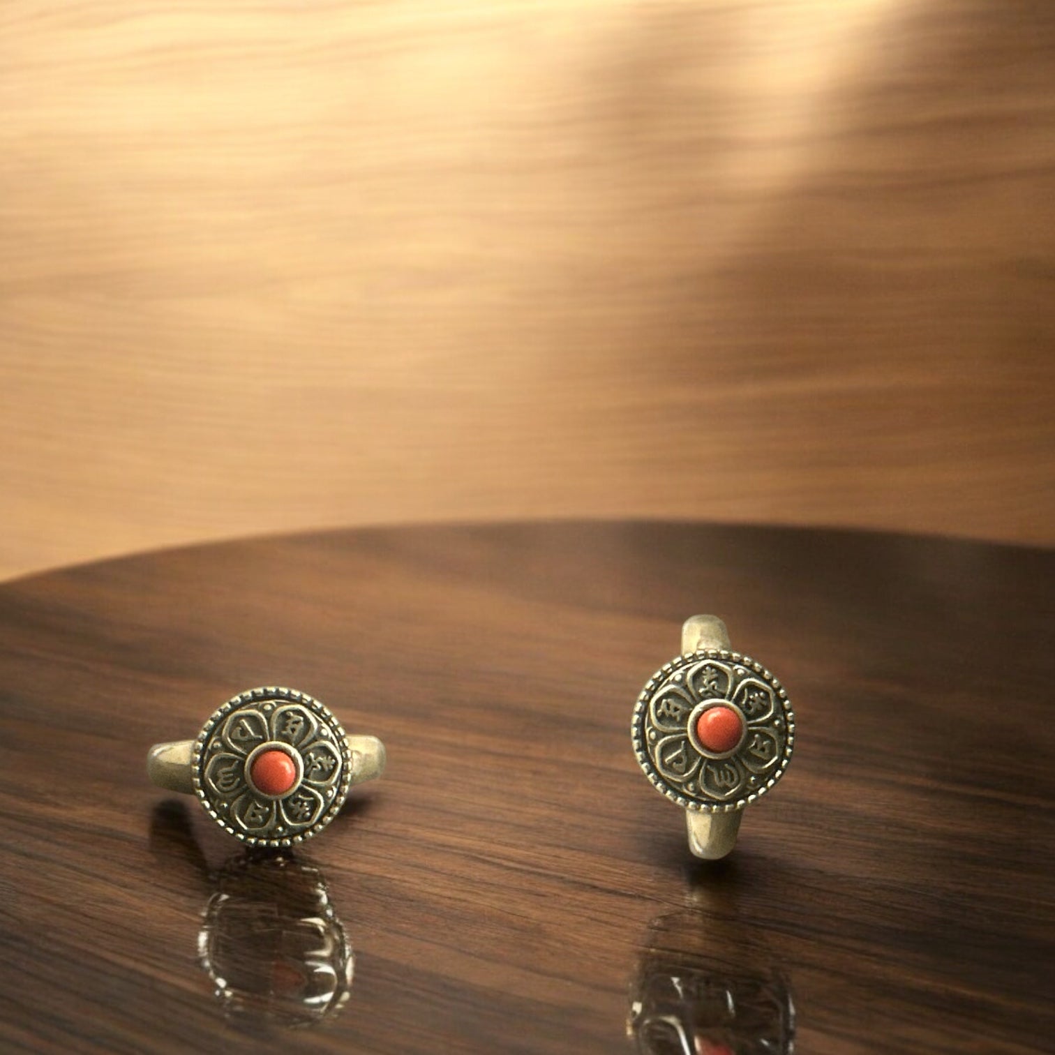 Precious finger ring 92.5 Silver spinner ring