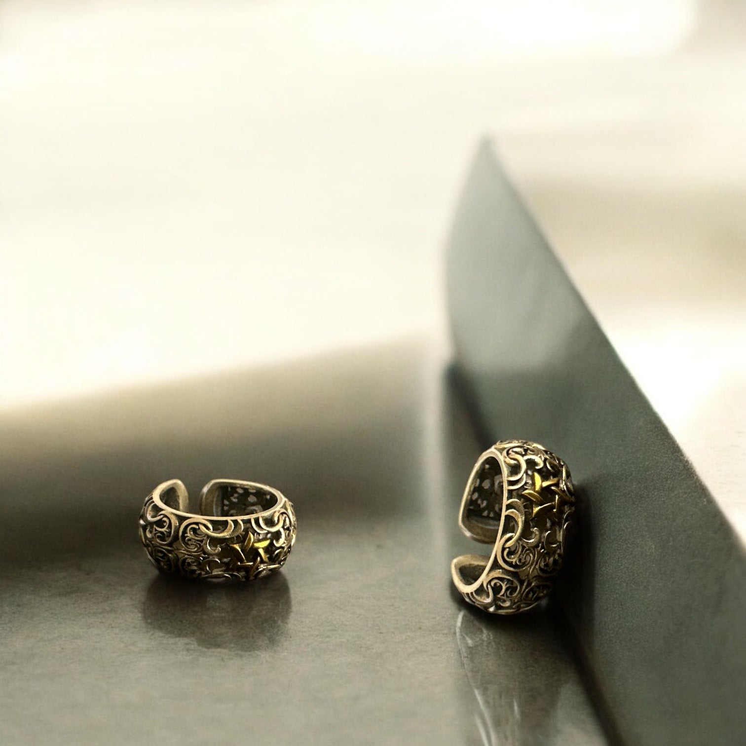Precious finger ring 92.5 Silver Band ring Antique