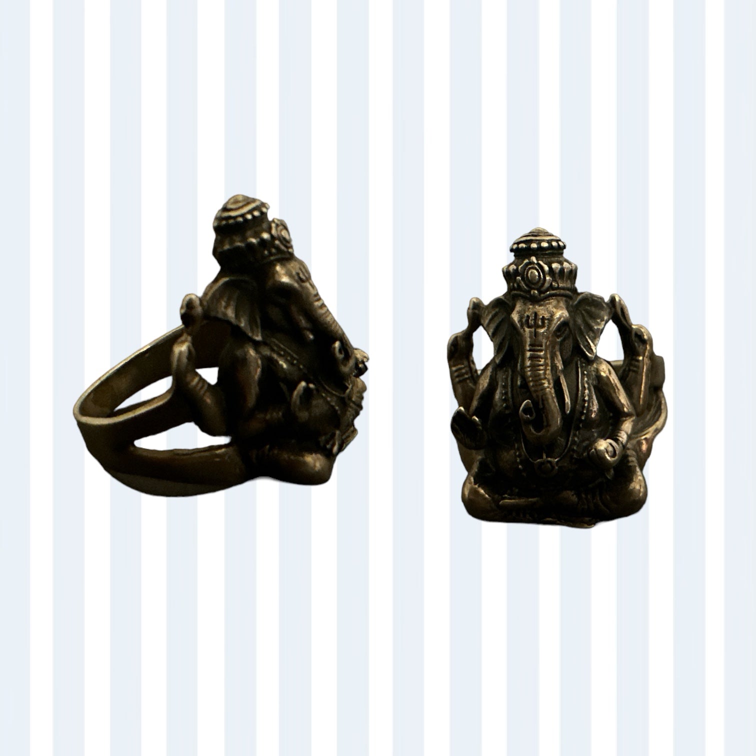 Precious finger ring 92.5 Silver  Ganesh