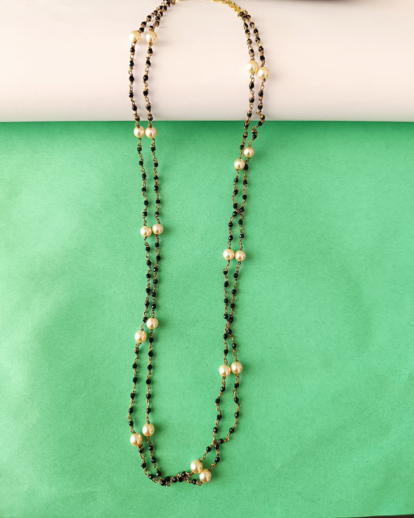 Swaroski  Pearls Hand made Chain