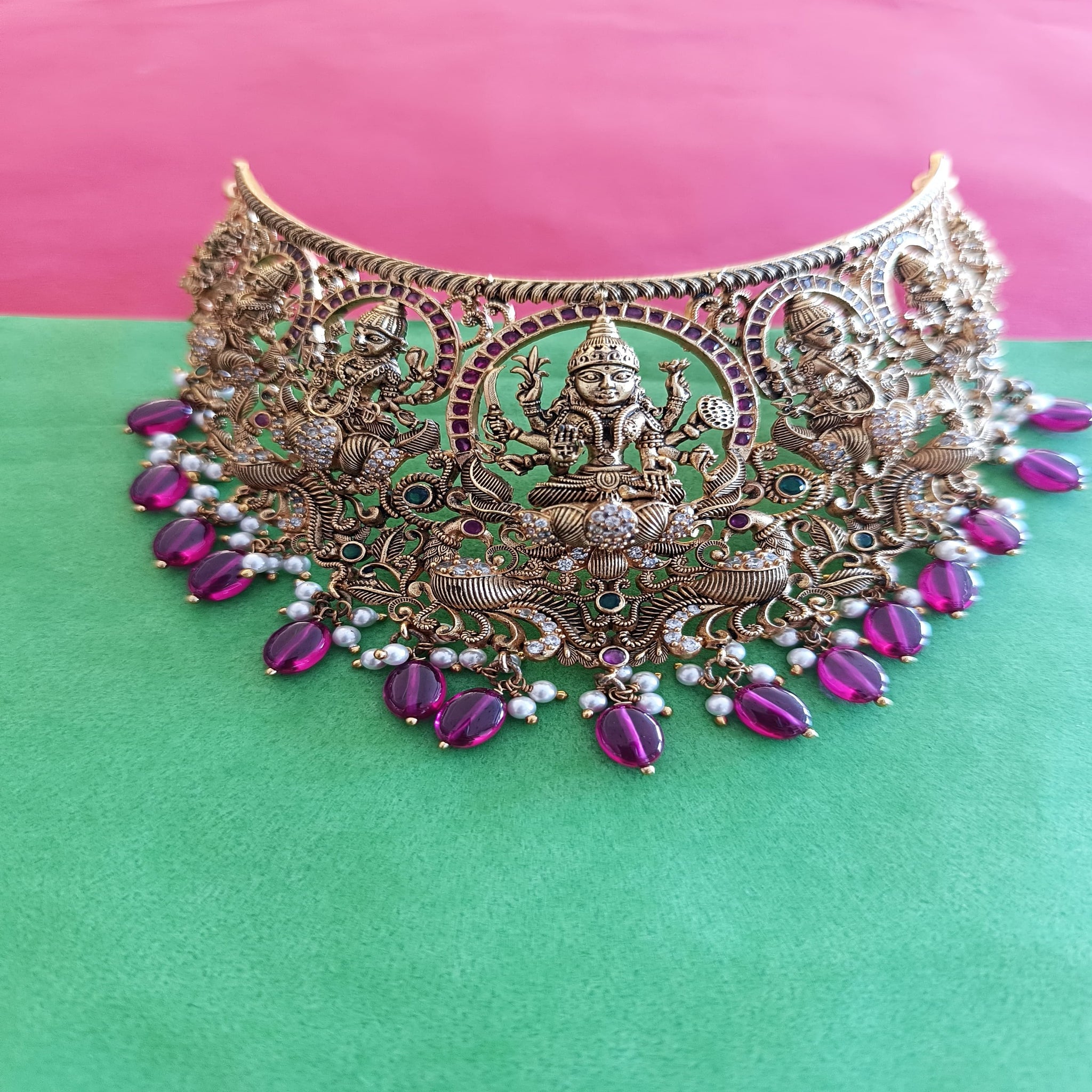Temple Finish Ashta Lakshmi Choker