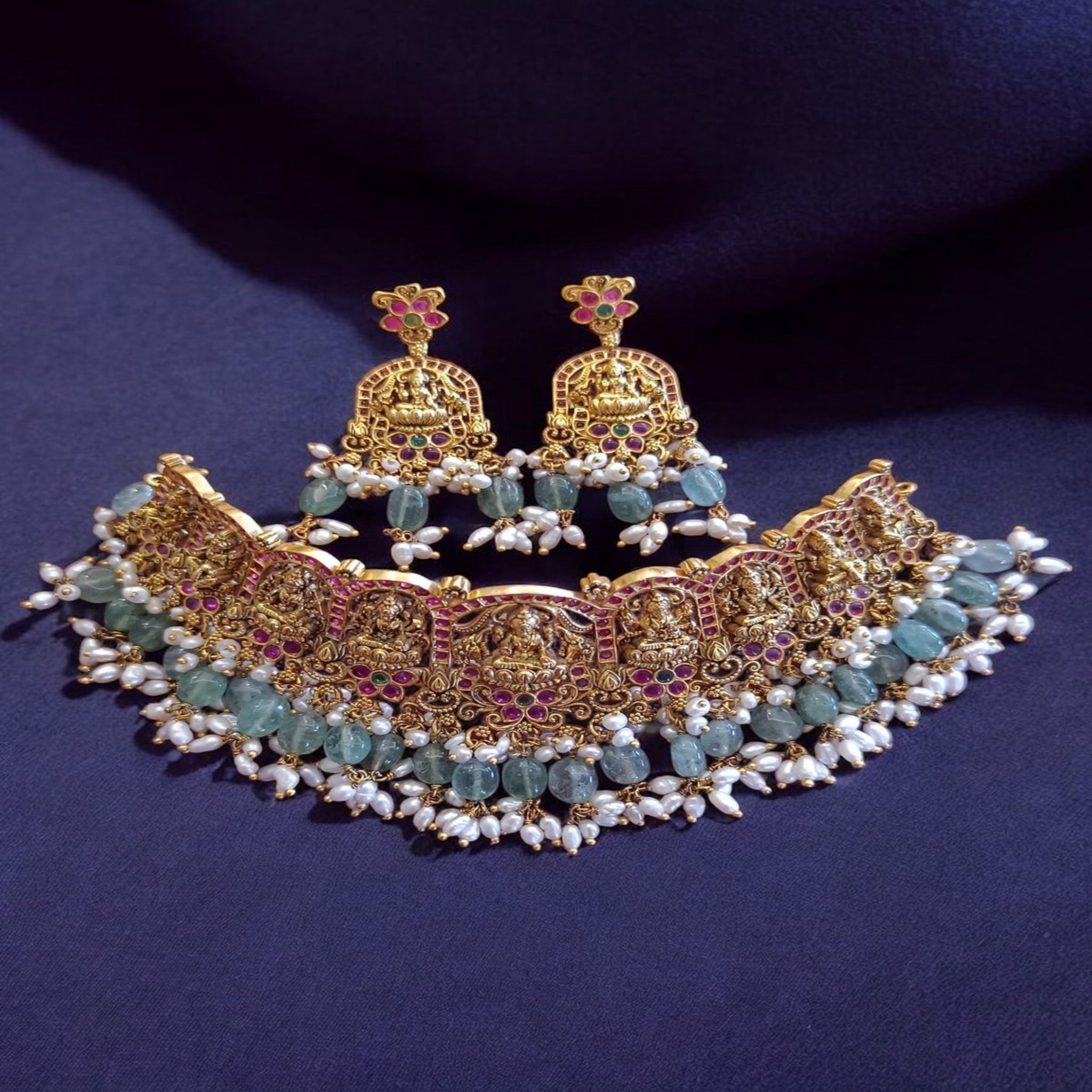 Ashta Lakshmi Choker Silver