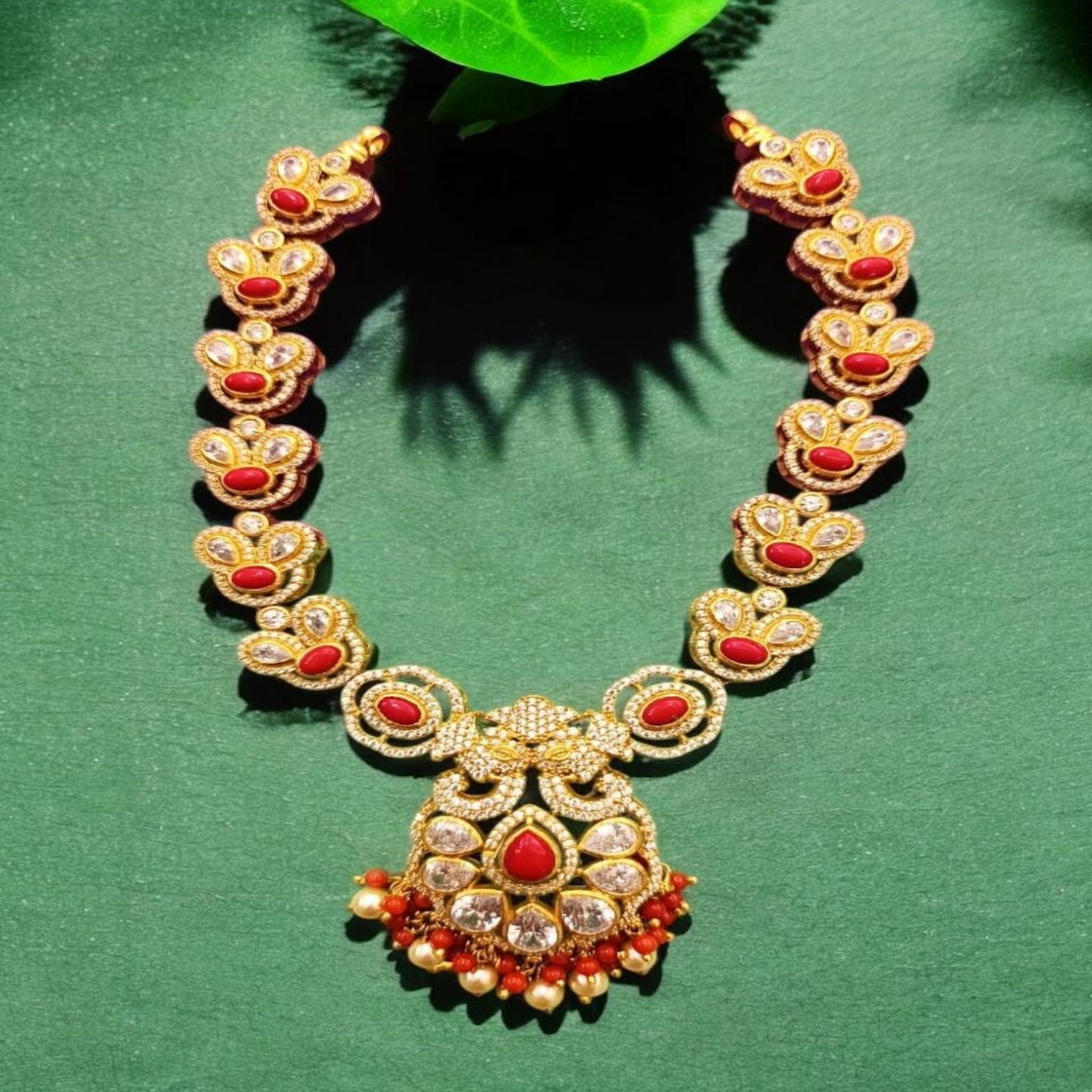 Coral modal necklace