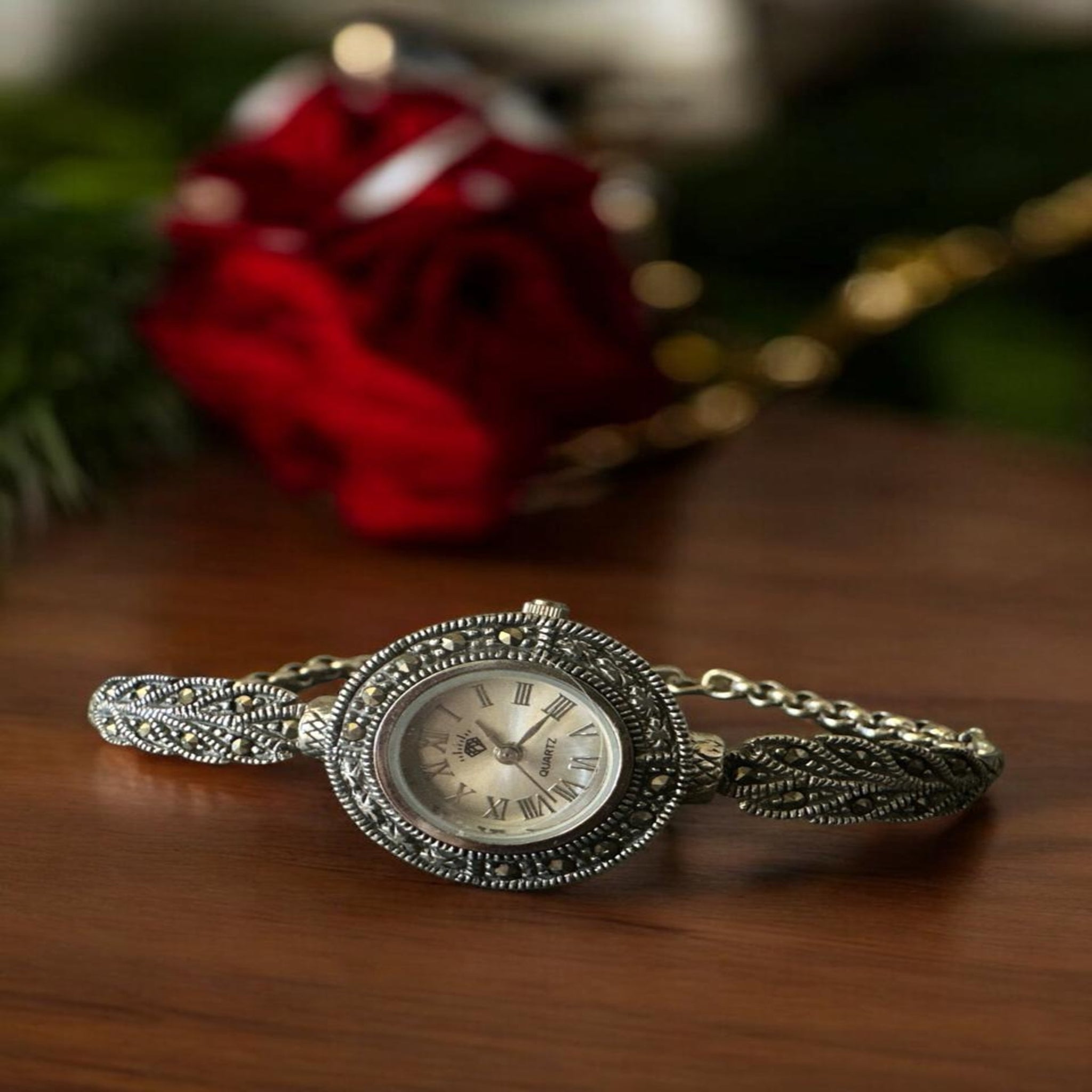 Womens Watch with Leaf Design