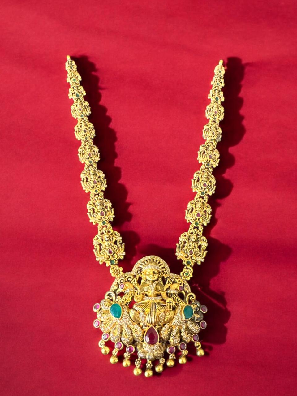 Nakshi Ashtalakshmi Pendent Haram