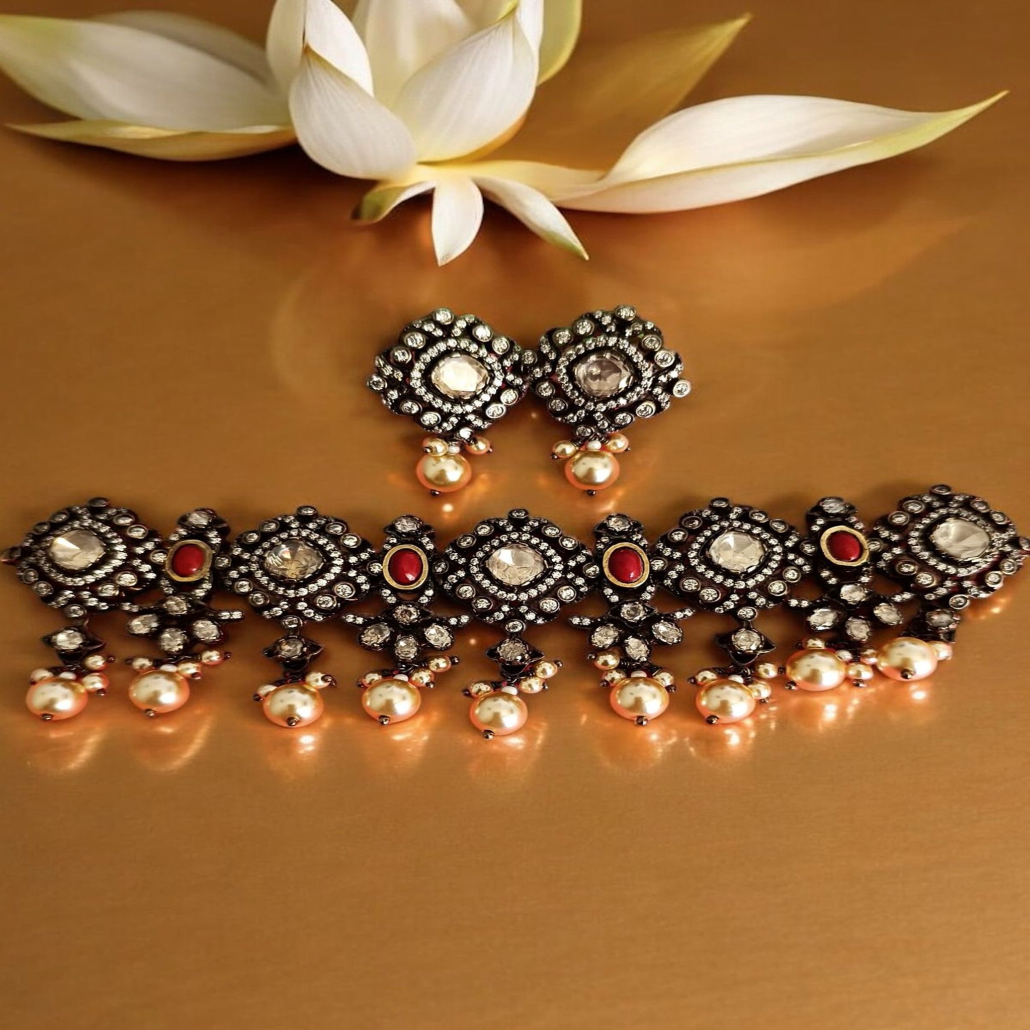 Silver Victorian choker