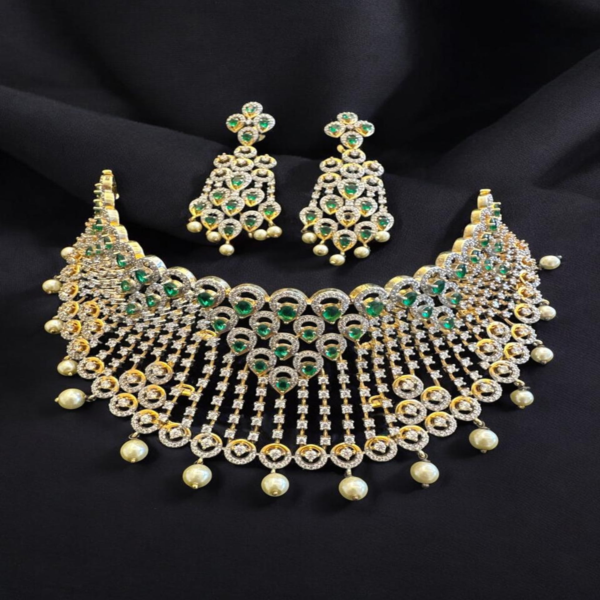 Silver Bridal Choker