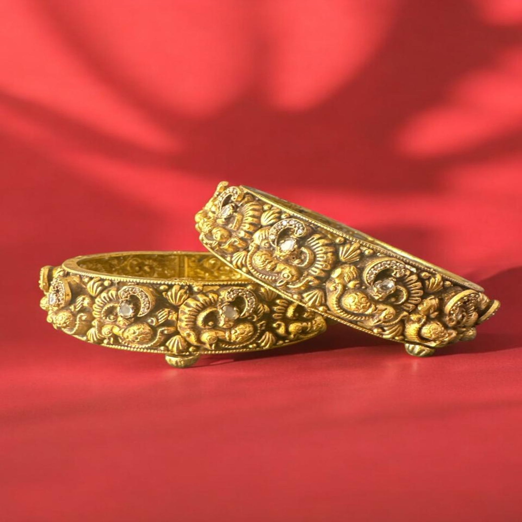Antique Bangleswith CZ Stone