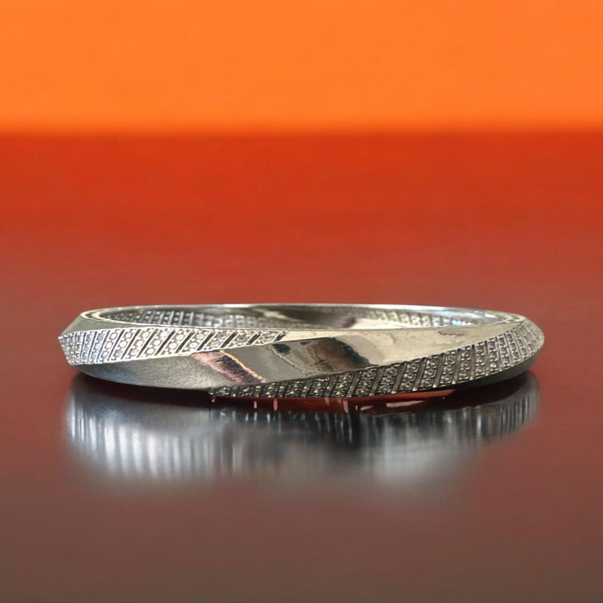 Bangle CZ With Silver Polish