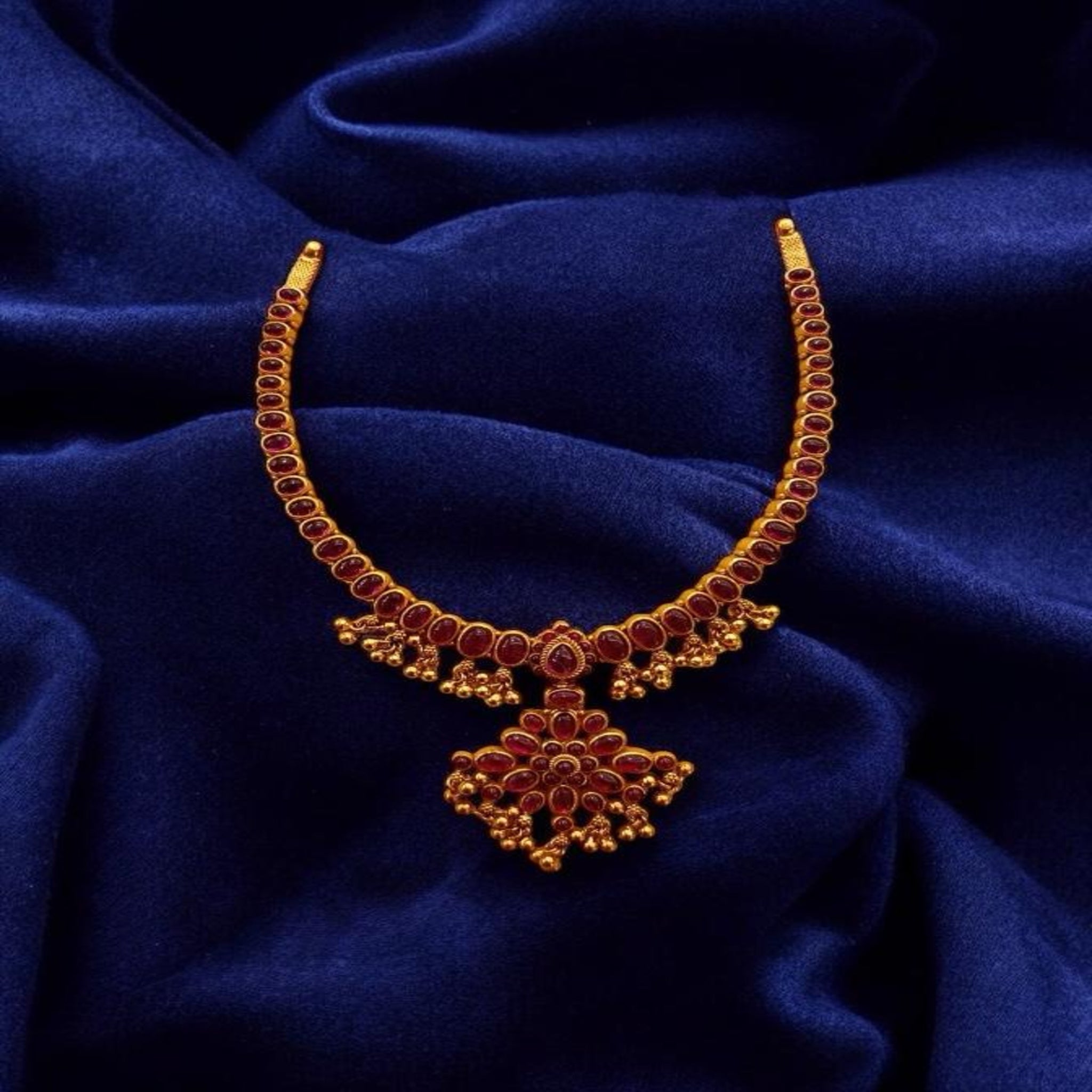 Gem stone with Ruby stone Necklace